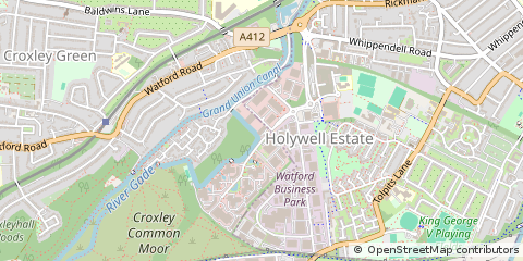 Map of Watford, Hertfordshire