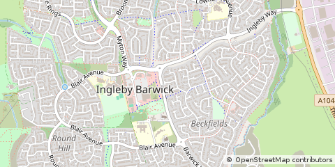 Map of Ingleby Barwick