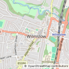 Map of Wilmslow, Cheshire