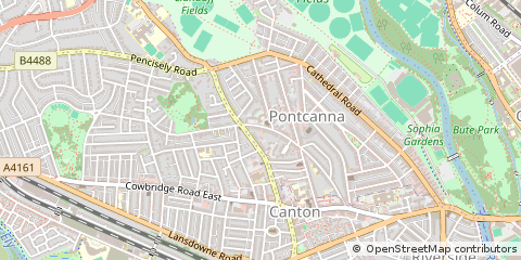 Map of Cardiff