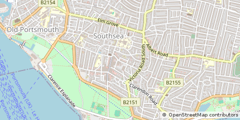 Map of Southsea, Hants