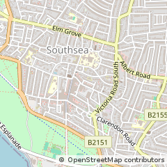 Map of Southsea, Hants