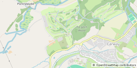 Map of Kidwelly, Dyfed