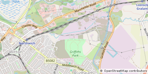 Map of Northwich, Cheshire