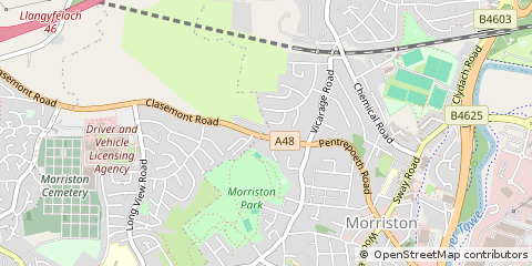 Map of Swansea