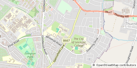 Map of Leicester