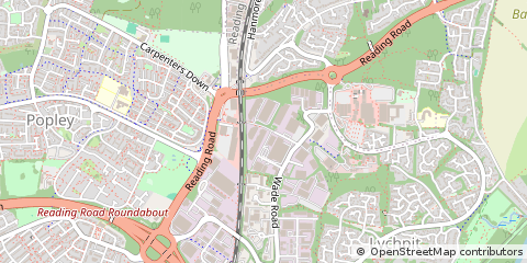 Map of Basingstoke, Hampshire