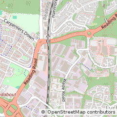 Map of Basingstoke, Hampshire
