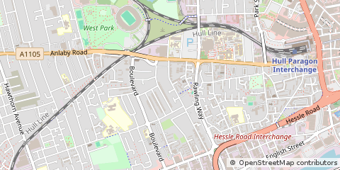 Map of Hull, North Humberside