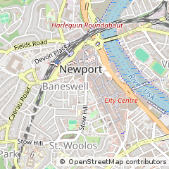 Map of Newport, Gwent