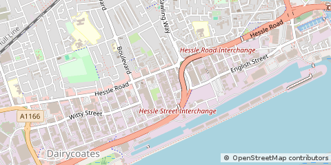 Map of Hull, East Riding of Yorkshire