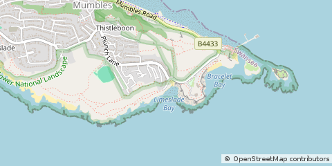 Map of Swansea, Abertawe