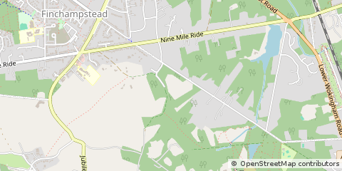 Map of Finchampstead, Wokingham Berkshire