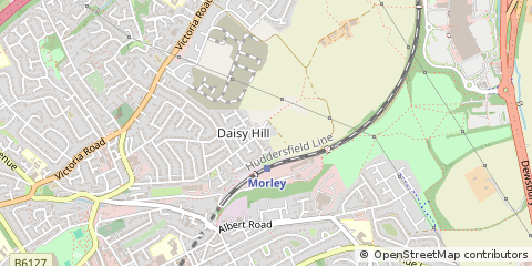 Map of Leeds, West Yorkshire