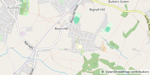 Map of Stoke on Trent, Staffordshire