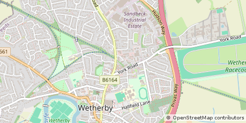 Map of Wetherby, West Yorkshire