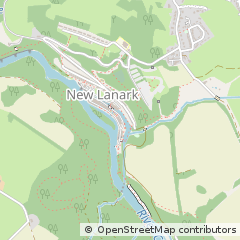 Map of Lanark, Lanarkshire