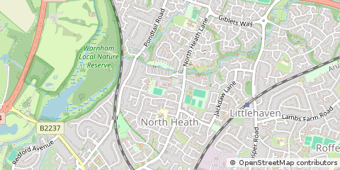 Map of Horsham