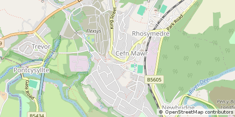 Map of Wrexham
