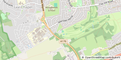 Map of Basildon, Essex