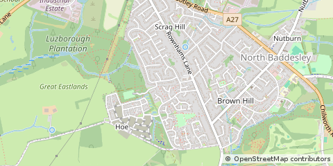 Map of Southampton, Hampshire