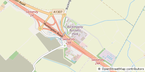 Map of Cambridge, Cambridgeshire