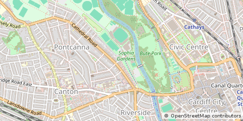 Map of Cardiff
