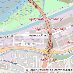 Map of Runcorn, Cheshire