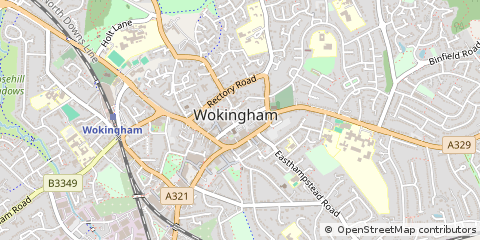 Map of Christchurch, Dorset