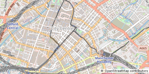 Map of Manchester
