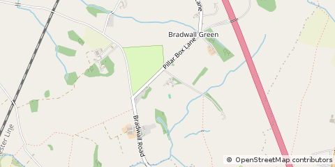 Map of Sandbach, Cheshire