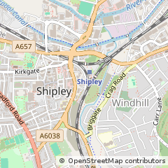 Map of Shipley, West Yorkshire