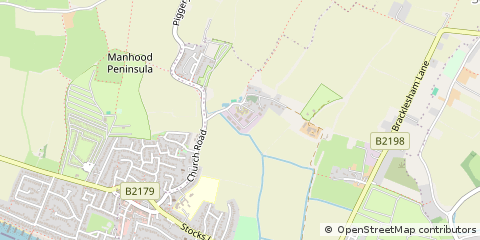 Map of Chichester, West Sussex