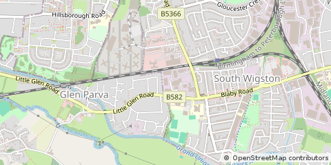 Map of Wigston, Leicester