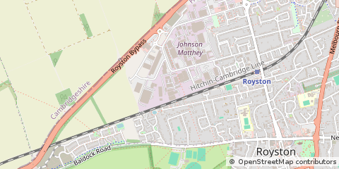 Map of Royston, Hertfordshire