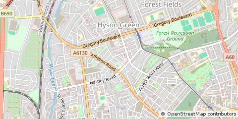Map of Nottingham