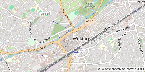 Map of Woking, Flintshire