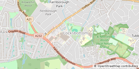 Map of Orpington, Kent