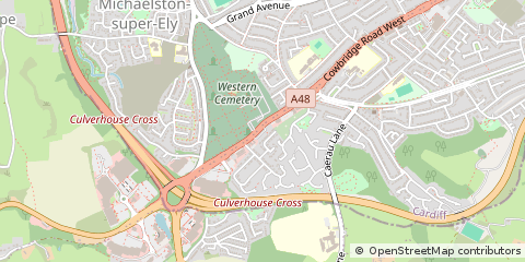 Map of South Glamorgan
