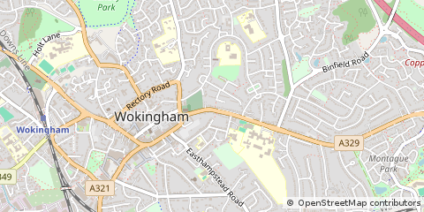 Map of Wokingham