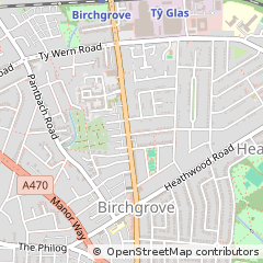 Map of Cardiff