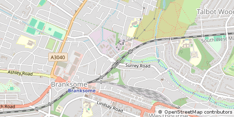 Map of Poole, Dorset
