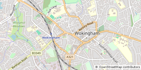 Map of Wokingham