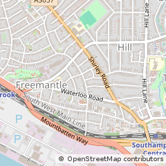 Map of Southampton, Hampshire