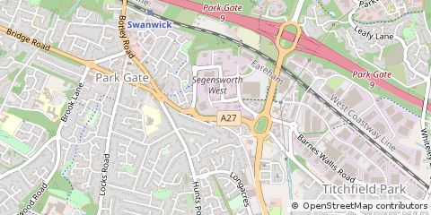 Map of Fareham, Hampshire