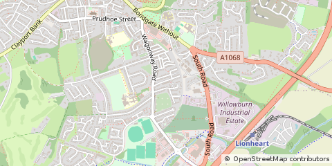 Map of Alnwick