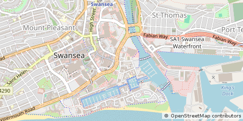 Map of Swansea