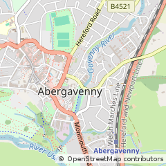 Map of Abergavenny