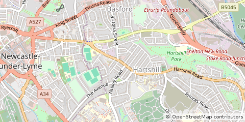 Map of Stoke-on-Trent