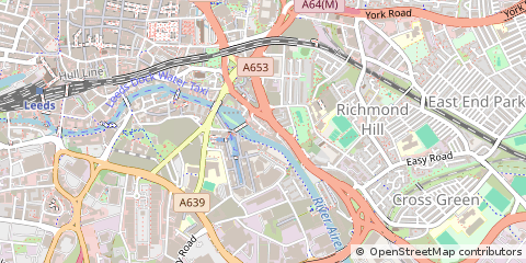 Map of Leeds, West Yorkshire